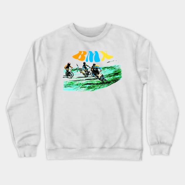 bmx Crewneck Sweatshirt by rickylabellevie